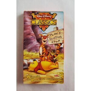 Rare Vintage Winnie the Pooh and Tigger Too VHS 1985 Walt Disney Mini Classics